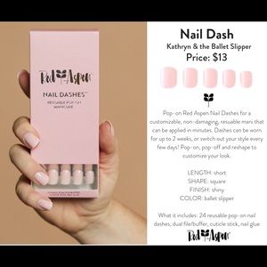 Red Aspen Nail Dashes